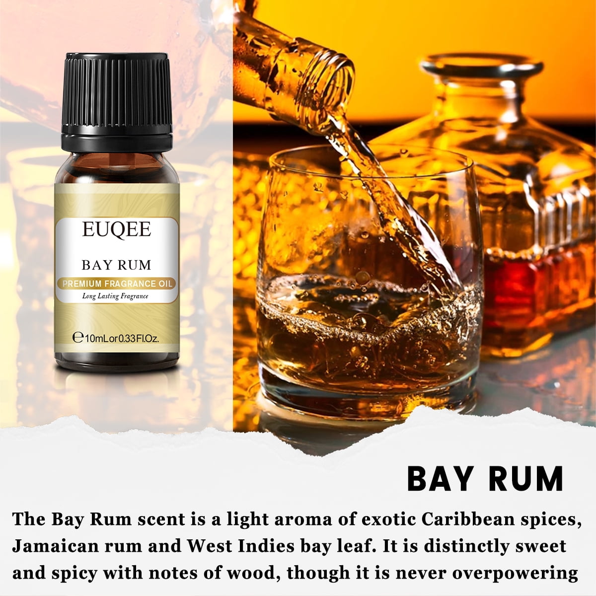 Bay Rum Perfume Oil, Essential Oils, Bay, sweet orange, lime, clove,  cinnamon, Natural Perfume Oil, Aromatherapy