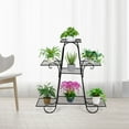thumbnail image 4 of Patiojoy 7-Tier Plant Stand Metal Plant Shelf Multi-layer Potted Planters Display Rack Black, 4 of 7