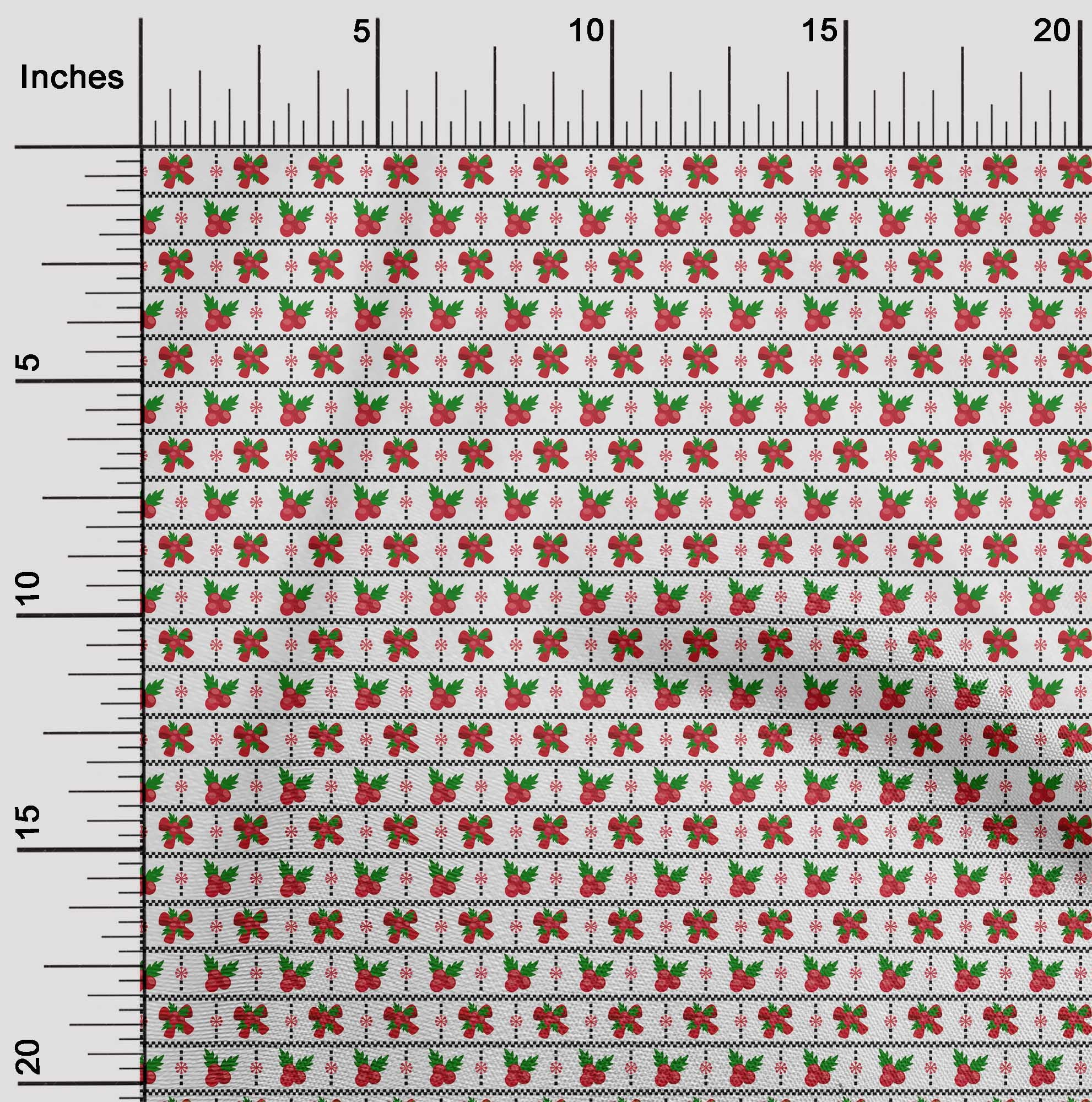 oneOone Silk Tabby White Fabric Merry Christmas Fabric For Sewing Printed Craft Fabric By The Yard 42 Inch Wide-P7H