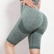 thumbnail image 1 of Fitness Pantalones cortos deportivos de yoga de cintura alta Push Up Mujer Ropa suave (Verde oscuro L/XL), 1 of 4