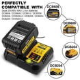 thumbnail image 6 of AnTom Battery Charger Replacement for Dewalt 12V 20V 60V MAX Lithium-Ion Battery DCB112 for DCB205 DCB201 DCB200 DCB208 DCB206-2 DCB204 DCB203, 6 of 8