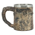 thumbnail image 2 of Ebros Giraffe And Calf Family Coffee Mug Textured With Rustic Tree Bark Design, 2 of 6