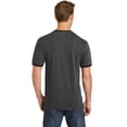 thumbnail image 3 of Port & Co PC54R Core Cotton Ringer Tee, Dark Heather Grey & Jet Black - 3XL, 3 of 3