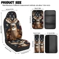 thumbnail image 6 of Xoenoiee Deer Americna Flag Maple Leaves Print Car Seat Covers Full Set of 5 for Women Men, Faux Leather Auto Seat Cover Protector with Seat Belt Covers and Center Console Cover, 6 of 7
