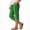 Green, variant on WPPGONE Girls Linen Capri Pants Elastic Waisted Straight Leg Button Cropped Child Bottoms Summer Casual Daily Trousers with Pocket