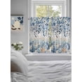 thumbnail image 3 of Blue Coastal Starfish Bathroom Window Curtain, Beach Nautical Shell Eucalyptus Vintage Light Filtering Coffee Kitchen Curtains, Bedroom Living Room Curtains 2 Panel 84"x54", 3 of 6