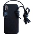 thumbnail image 1 of Imitation Leather Case Compatible with iPhone 7 Plus/ 8 Plus, DIY Crossbody Necklace, Lanyard Neck Strap Protective Case Cover (Black, iPhone 7 Plus/ 8 Plus), 1 of 7