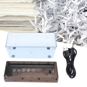Electric Desktop Mini Paper Shredder, Office Cut Shredder, with Non-Slip Silicone Pad for Office Home