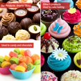 thumbnail image 2 of Sunnyray 600 Piezas Revestimientos Florales de Mini Cupcakes para Hornear Envoltorios para Cupcake de Flores de Acuarela Mini Horneado de Cupcakes de Fiesta de T&eacute; para Decoraci&oacute;n, 2 of 7