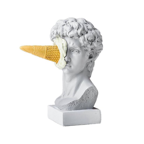 Modern Nordic Figure Ornament Ice Cream David Figurine Home Decor Sculpture Office Bookshelf Deskto