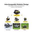 thumbnail image 2 of YARBO 4-in-1 Modular Robot, Snow Blower, Lawn Mower, and Blower with Auto-Charging, AI Multi-Zone Mapping & RTK for Navigation, 2 of 7