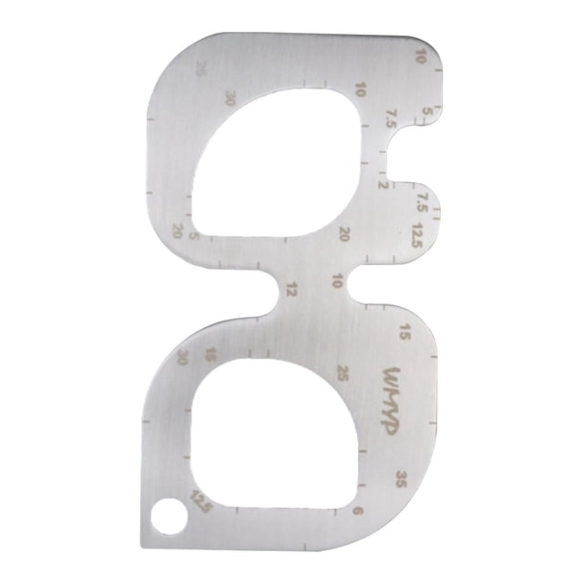 veasfak 1 Piece Round Angle Ruler DIY Leather Template Accs Sewing Tool Measure R Rule
