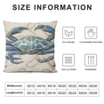 thumbnail image 5 of COMIO  Ocean Beach Theme Decorative Pillow Case Throw Pillow Covers Big Crab Sea Coastal Farmhouse Waist Oblong Rectangle Throw Pillowcase for Sofa Couch Bed Home, 5 of 5