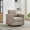 Taupe, variant on 30.7" Square Upholstered 360° Swivel Accent Chair, Comfy Single Sofa Chair with Weathered Wooden Base, Chenille Club Lounge Reading Armchair for Living Room Bedroom Apartment, Taupe