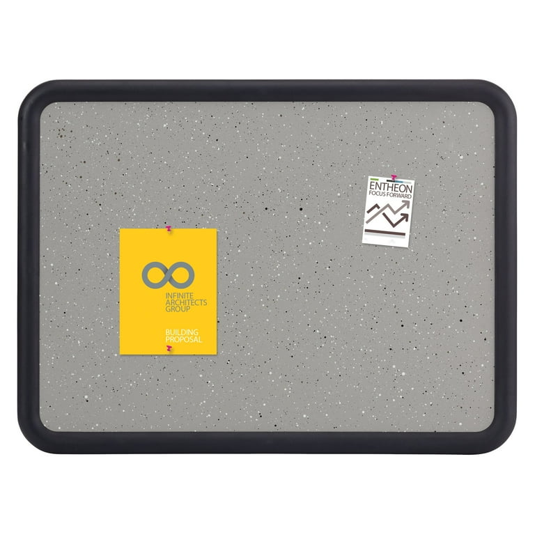 Contour Granite Board, 48 x 36, Granite Gray Surface, Black Plastic Frame Contour Granite Board, 48 x 36, Granite Gray Surface, Black Plastic Frame