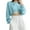 Sky Blue, variant on Womens Cropped Sweatshirt Casual Solid Long Sleeve Loose Crewneck Fall Clothes Tops Pullover Sky Blue XL