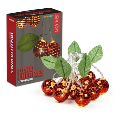 BrightSide Disco Cherries String Lights - 8.5 ft Battery-Powered String Lights