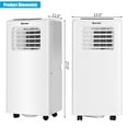 thumbnail image 2 of Costway 6000 BTU (10000 BTU ASHRAE) Portable Air Conditioner Air Cooler& Dehumidifier & Fan Modes, 2 of 10