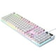 thumbnail image 2 of Teclado mecánico para juegos Hugo con cable 104 teclas Retroiluminación RGB USB blanco, 2 of 4