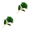 thumbnail image 2 of Ounissouiy Rosas artísticas y duraderas chapadas en oro con exquisita artesanía plantas artificiales pintura flores Type7 NO7, 2 of 6