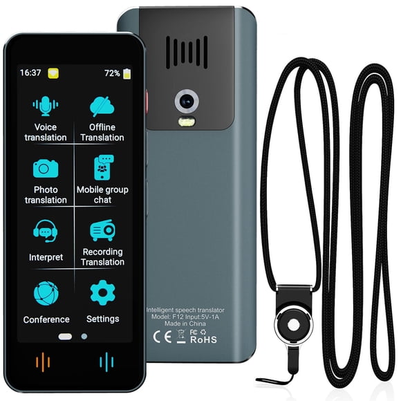 EFOTIML F12 Language Translator Device, 2025 Upgraded 142 Languages Instant Translator, Real-Time Language traductor, Supports Voice/Text/Offline/Pho