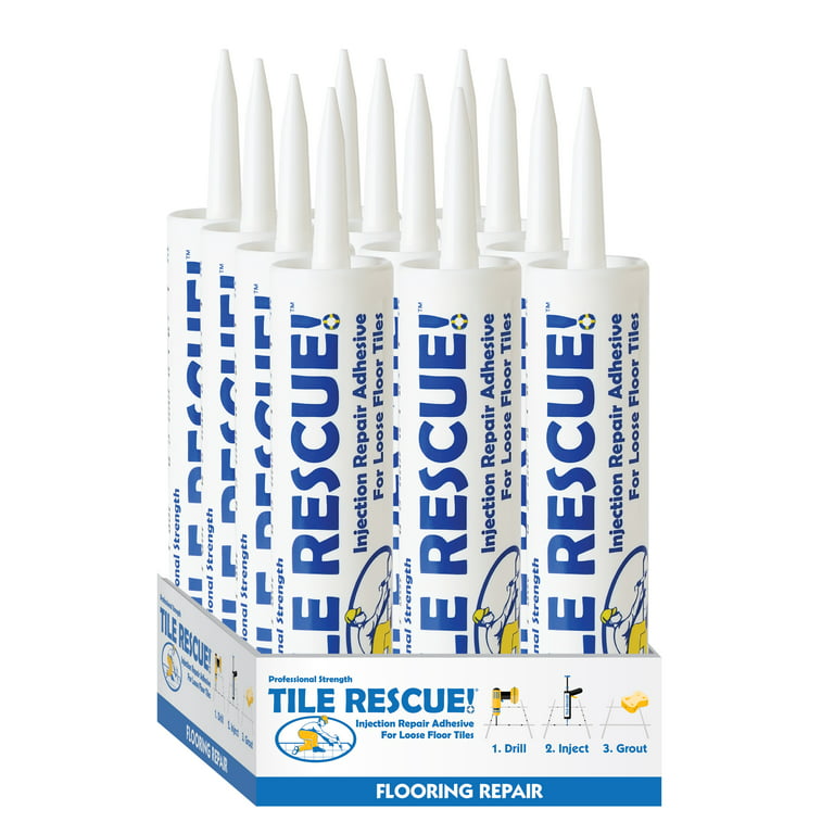 Tile Rescue Injection Repair Adhesive Case of 12-10.5 oz. Tubes