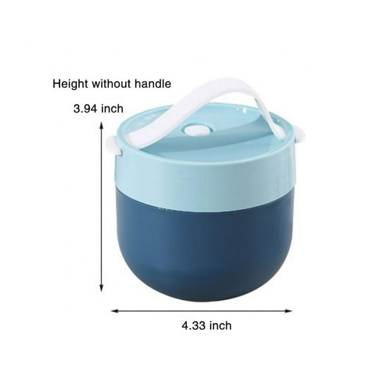Fixoria 3 Layer Stainless Steel Mini Thermal Hot Lunch Box  Vaccum Insulated with Handle For Kids Picnic Container For Food Storage 3  Containers Lunch Box 