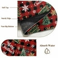 thumbnail image 6 of Large Area Rugs for Living Room Bedroom, Christmas 6'x9' Rug Washable Carpet Runner Indoor Outdoor, Pine Tree Gold White Snowflake Red Black Plaid Non Slip Floor Mats Rug for Kitchen, Playroom, 6 of 8