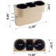 thumbnail image 2 of Consola de bolsillo lateral para monedas, funda de cuero de bolsillo lateral, portavasos para coche, organizador de asiento delantero automático, soporte para teléfono móvil Beige BANYUO Hogar, 2 of 7