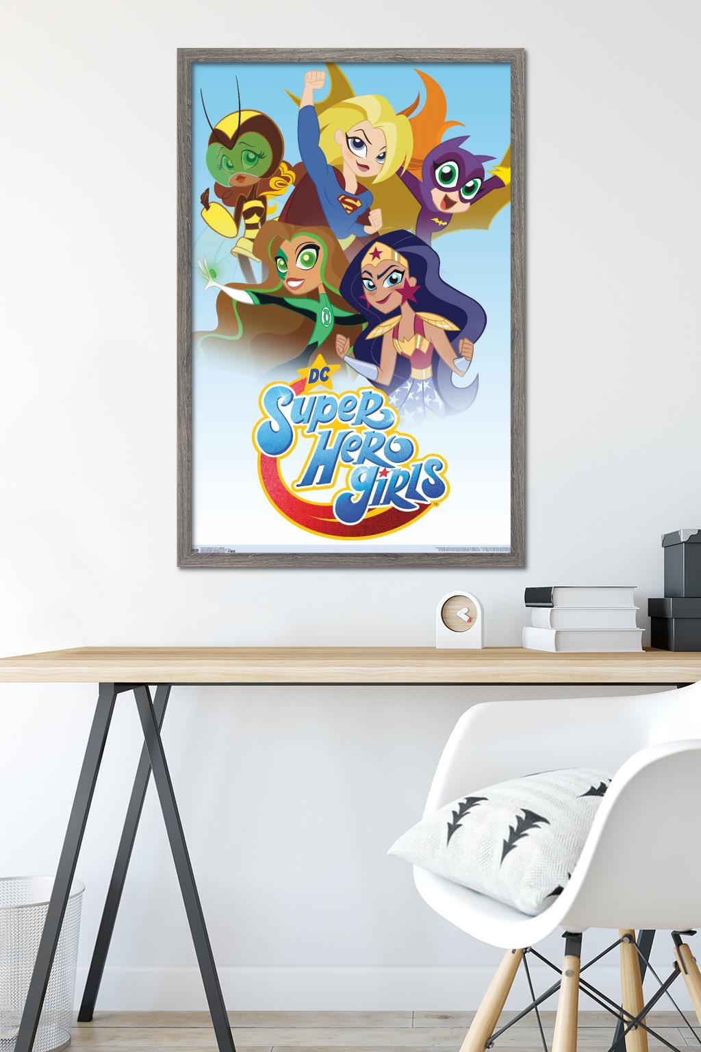 DC Comics TV - DC Super Hero Girls - Together Wall Poster, 22.375" x 34", Framed