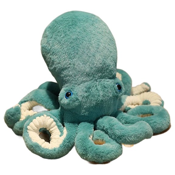 BESTSKY Octopus Plush Animal Stuffed Toys Funny Stuff Cute Simulated Octopus Weighted Stuffed Animals dark green 30cm
