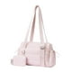 thumbnail image 3 of Bolsa de gimnasio con cartera pequeña, bolso de hombro tipo bandolera para mujer, hombre, entrenamiento, y fitness. Rosa, 3 of 8