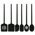 thumbnail image 1 of 6 Piece Silicone Kitchen Spatula Set Non Stick Cooking Utensils Heat Scrapers Frying Baking Stirring Dishwasher, 1 of 6