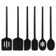 thumbnail image 1 of 6 piezas de silicona de cocina espátula Set No Stick utensilios de cocina raspadores de calor freír hornear remover lavavajillas, 1 of 8