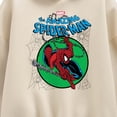 thumbnail image 2 of Marvel - Spider-Man Green Circle - Women's Oversized Fleece Hoodie Sweatshirt, 2 of 4