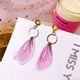 thumbnail image 4 of Versión coreana de pendientes hechos a mano de temperamento literario retro, pendientes de perlas, alas de mariposa de tul, pendientes de gancho para la oreja con alas de mariposa, 4 of 6