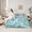 Cyan Blue Gray 416, variant on jejeloiu Oil Painting Aesthetic 7-Piece Twin Bedding Sets,Rustic Western Cabin Bedding Comforter Set,Green Whte Sheet Sets For Men Women,Super Cozy Room Decor Reversible