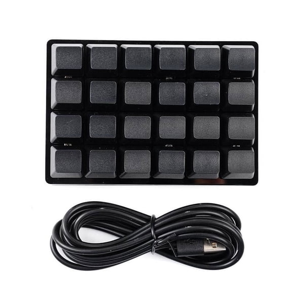 Black 24-key Keypad Mechanical Keyboards Custom Shortcut Programmables Keys Y4R9 E9R9
