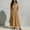 Khaki, variant on Liuinsasek Women's Casual Dresses Simple Elegant Turn Down Collar Long Sleeve Button-Down Shirt Dress Waist Pleats Fall/Winter Fashion Clothing for Daily, Work Wear