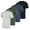 Set 2, variant on 4 Pack: Men's Cotton Performance Short Sleeve Crew Neck Pocket T-Shirt Athletic Top (Available in Big & Tall)