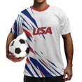thumbnail image 6 of 2026 New USA Soccer Jersey Men, United States Jersey Soccer, Jersey USA Crew Neck Short Sleeve Football Shirt, USA Flag Soccer Jersey for Adult(Black, 2XL), 6 of 6