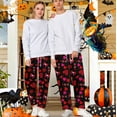 thumbnail image 3 of Halloween Pajama Pants for Women Men Couples Halloweens Pjs Pants Unisex Ghost Bat Pumpkin Pajama Bottom Sleepwear for Halloween Costume Party, 3 of 8