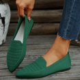 thumbnail image 5 of CPNG Women's Woven Ballet Flat Women Dolly Shoes Pointy Fashion Cutouts Breathable Knit Work Office Soft Dress Ballet Flat Shoes Driving Walking Knitted Shoes, 5 of 8