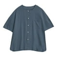 thumbnail image 4 of Enridrech Men's Cotton Linen Shirt Top Summer Breathable Shirts with Button Casual Stylish Beach Solid Color Clothes, 4 of 5