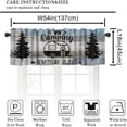 thumbnail image 5 of Misty Forest Valance Curtain, Rustic Farmhouse Pine Tree Landscape Country Woodland Deer Print Blackout Short Window Drape for Kitchen Living Room Bedroom, 54x18inch, 5 of 6