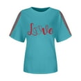 thumbnail image 4 of Blue Womens Blouses 2025 Summer Women's Baseball Print T Shirt Ladies Tops and Blouses, 4 of 4