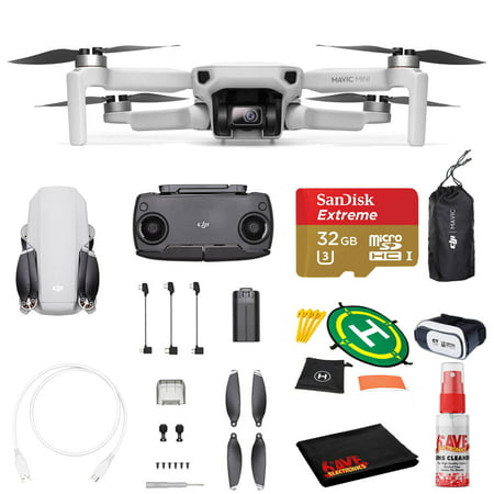 DJI Mavic Mini Drone Quadcopter (Latest Model) CP.MA.00000120.01 With 32GB Memory Card, Landing Pad, Mavic Sleeve, VR Glasses and More- Fly Now Bundle
