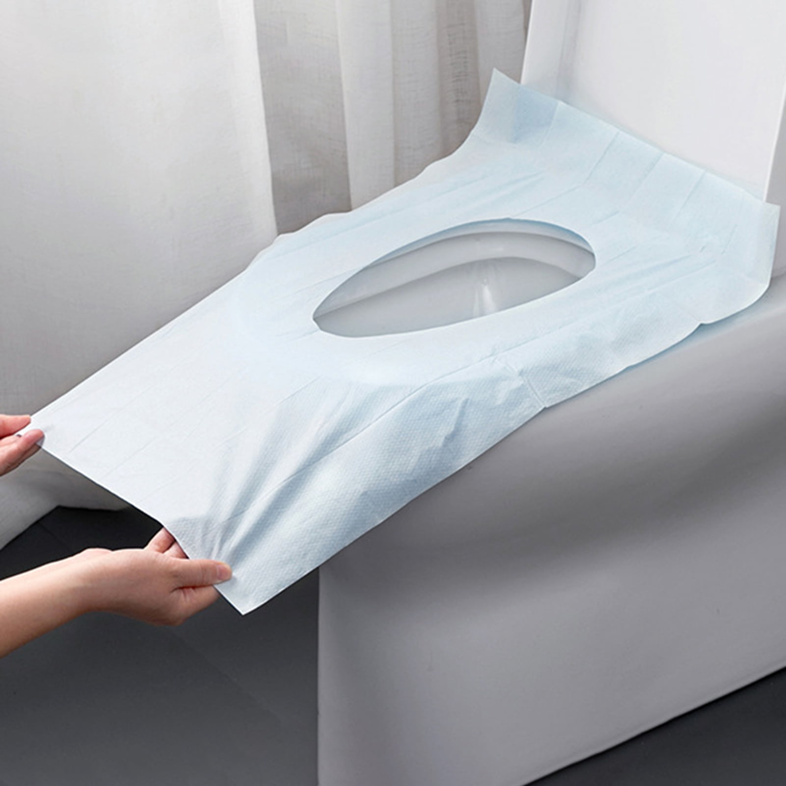 Warkul 10Pcs/Set Disposable Toilet Seat Cover Paper Flushable, Travel