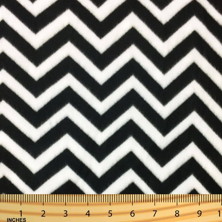 100% Poly Fleece (SHASON TEXTILE (2 Yards cut) POLAR FLEECE FABRIC 100% POLYESTER ANTI-PILL, New Home Decor Chevron, Available in Multiple)