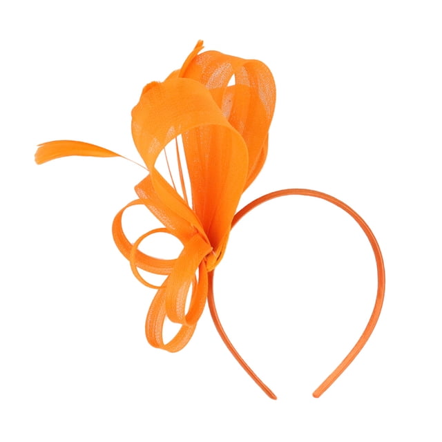 Lady Flower Fascinator Hat 1920s Gatsby Bridal Headband Cóctel Naranja Sunnimix Diadema de mujer